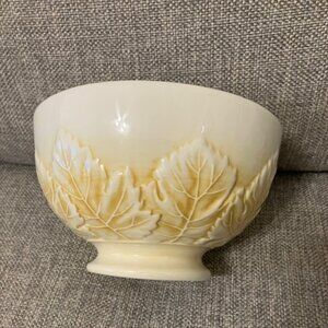 Williams-Sonoma Yellow Leaf Bowl - Made in Italy
